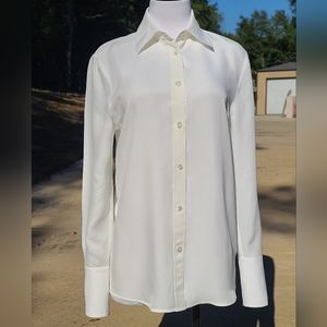 Helmut Lang Off-white Women's Button-up Shirt Size Small